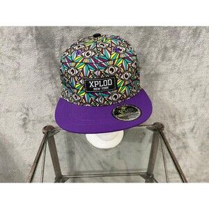 xplod new york nyc snapback cap hat Men’s OS Gamer streetwear loud purple/green